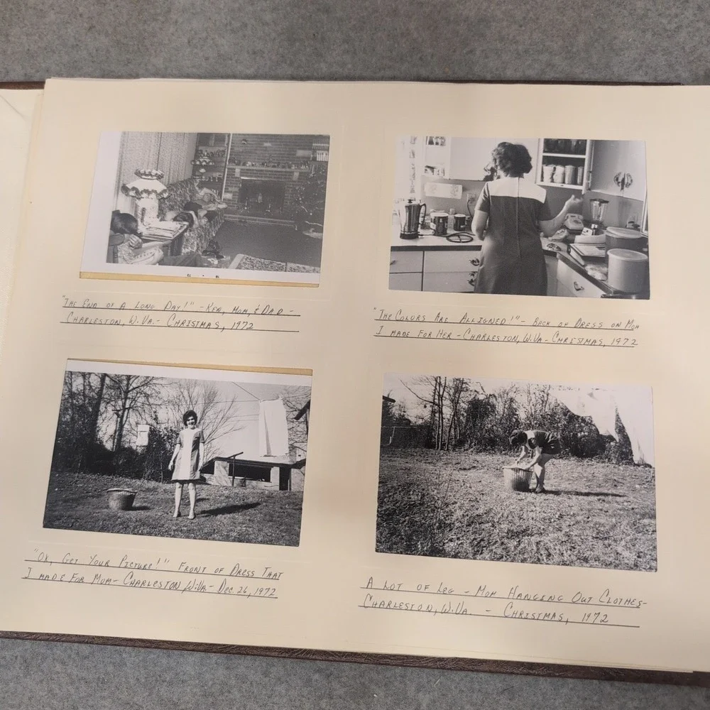 Vtg 1972-1973 Charleston WV Harrington Family Album USAF Col Patricia Harrington - Picture 8 of 16